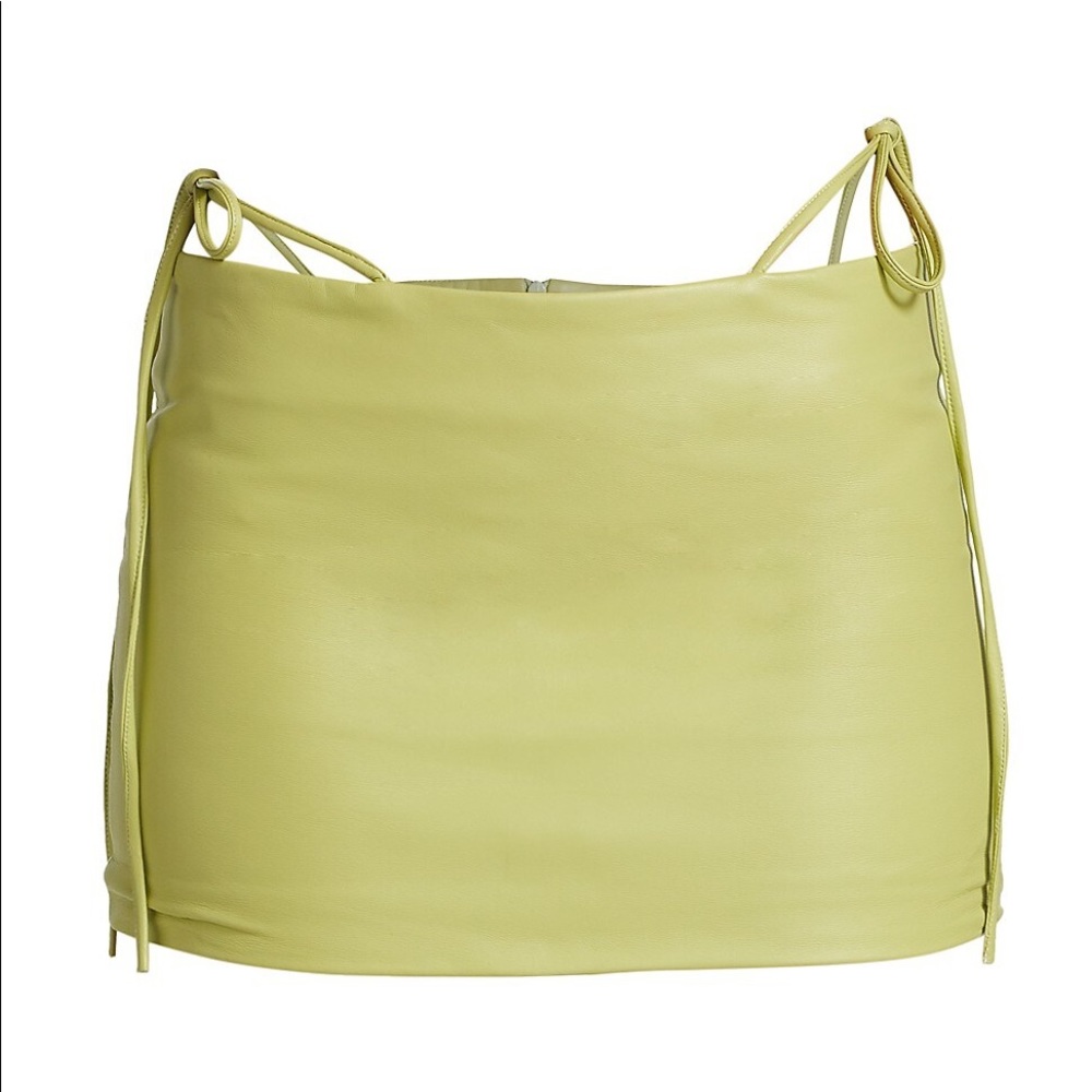 Laquan Smith green mini skirt